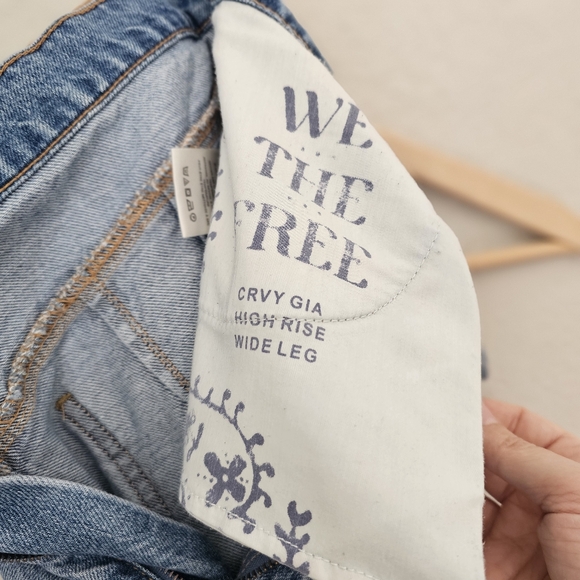 WE THE FREE CRVY Gia High Rise Wide Leg Sz 34 - Picture 5 of 10